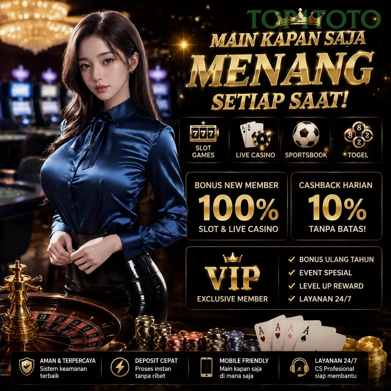 Main top1totoq Menang Jackpot Besar